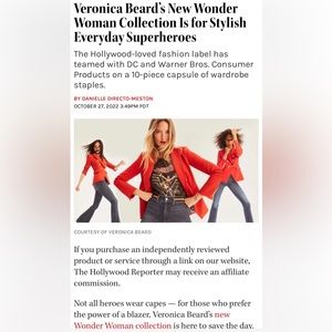 ISO Veronica Beard x Wonder Woman Miller Jacket in Navy or Red